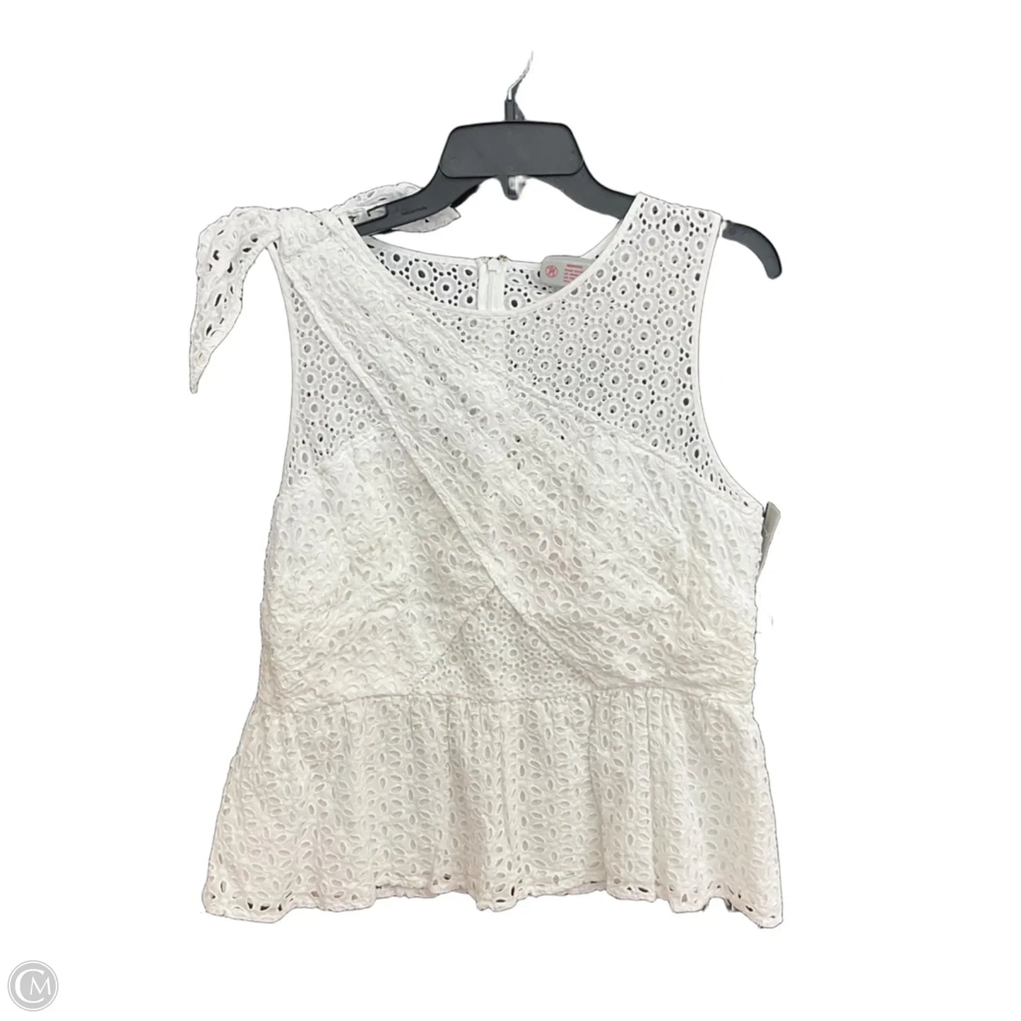 Top Sleeveless Designer By Lilly Pulitzer In White, Size: Xl