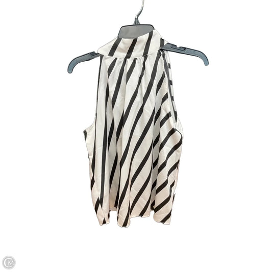 Top Sleeveless By Loft In Striped Pattern, Size: M