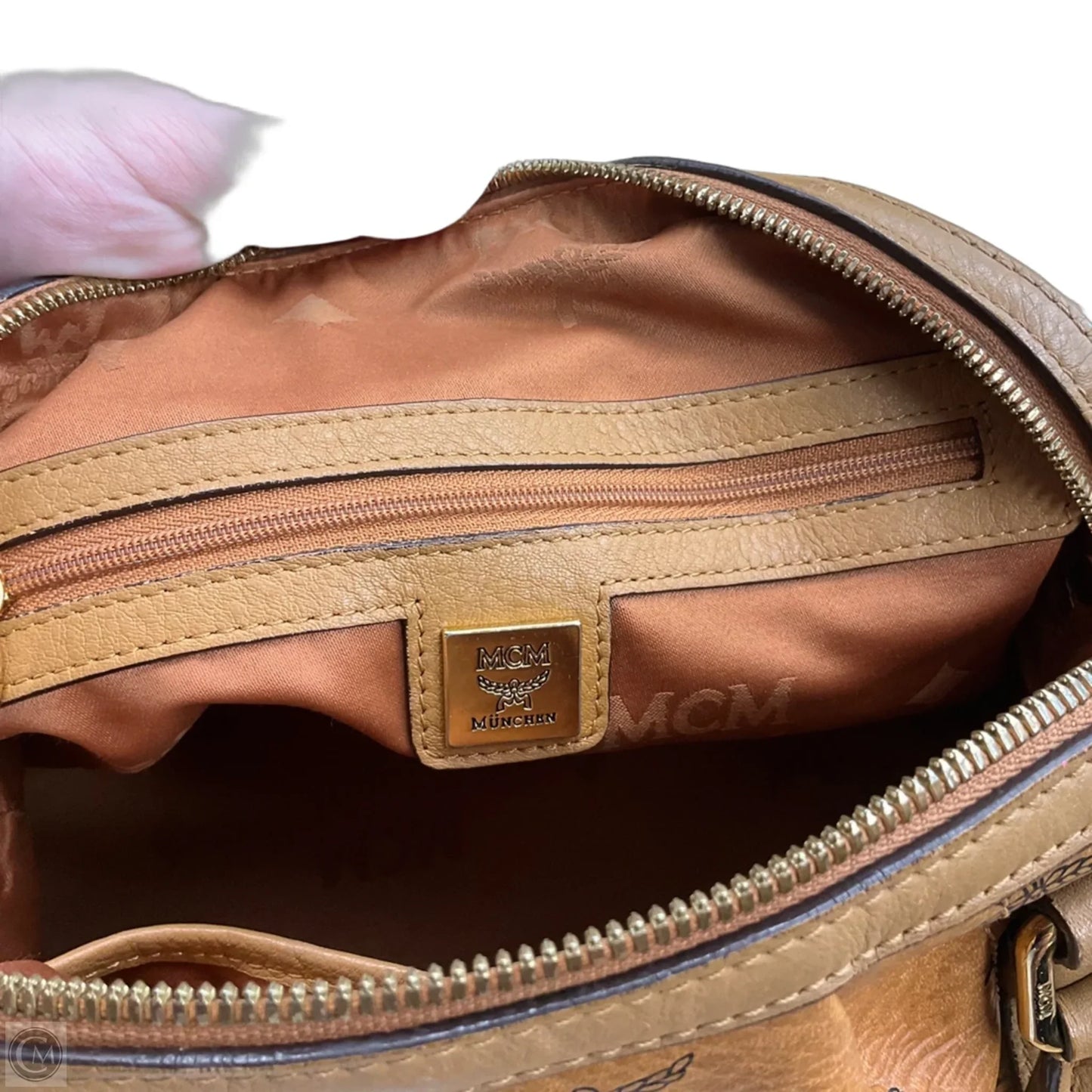 Handbag Luxury Designer By Mcm, Size: Medium