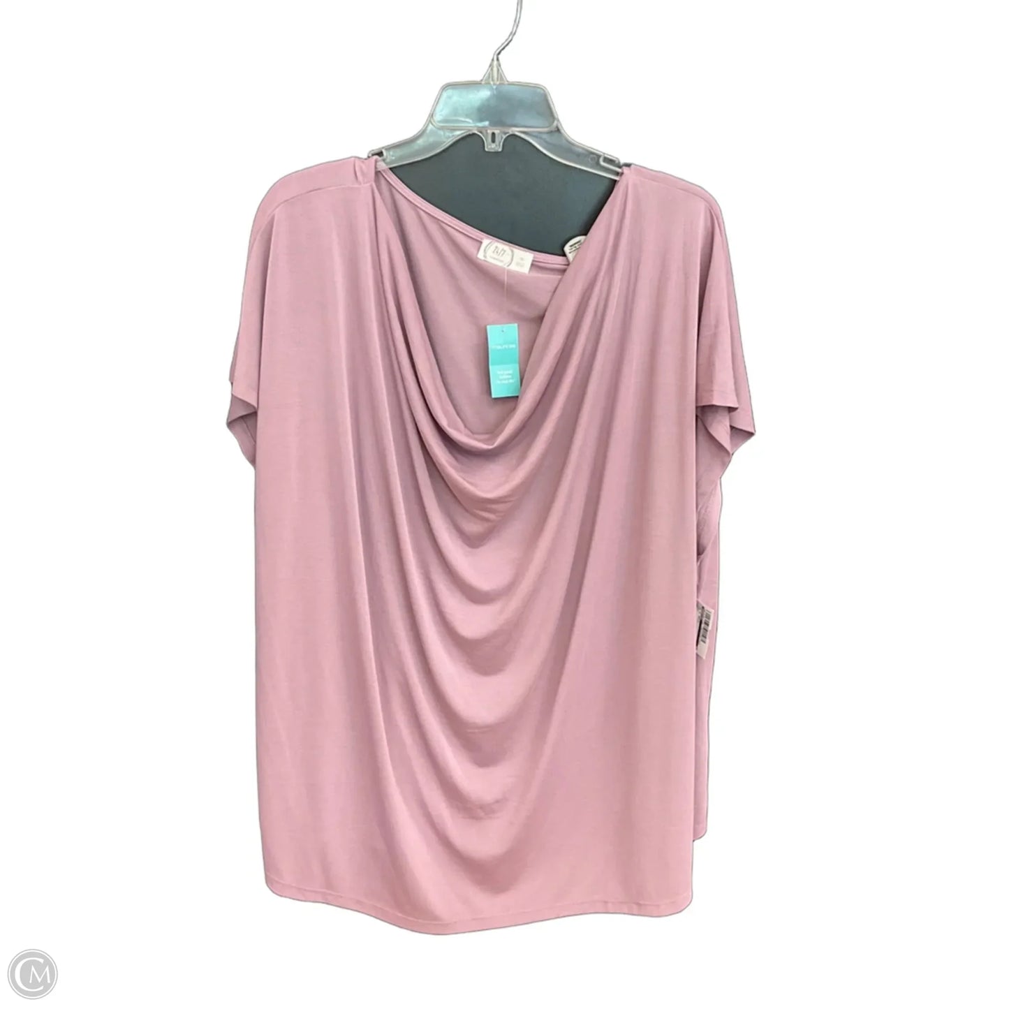 Top Short Sleeve Basic By Maurices In Purple, Size: 4x