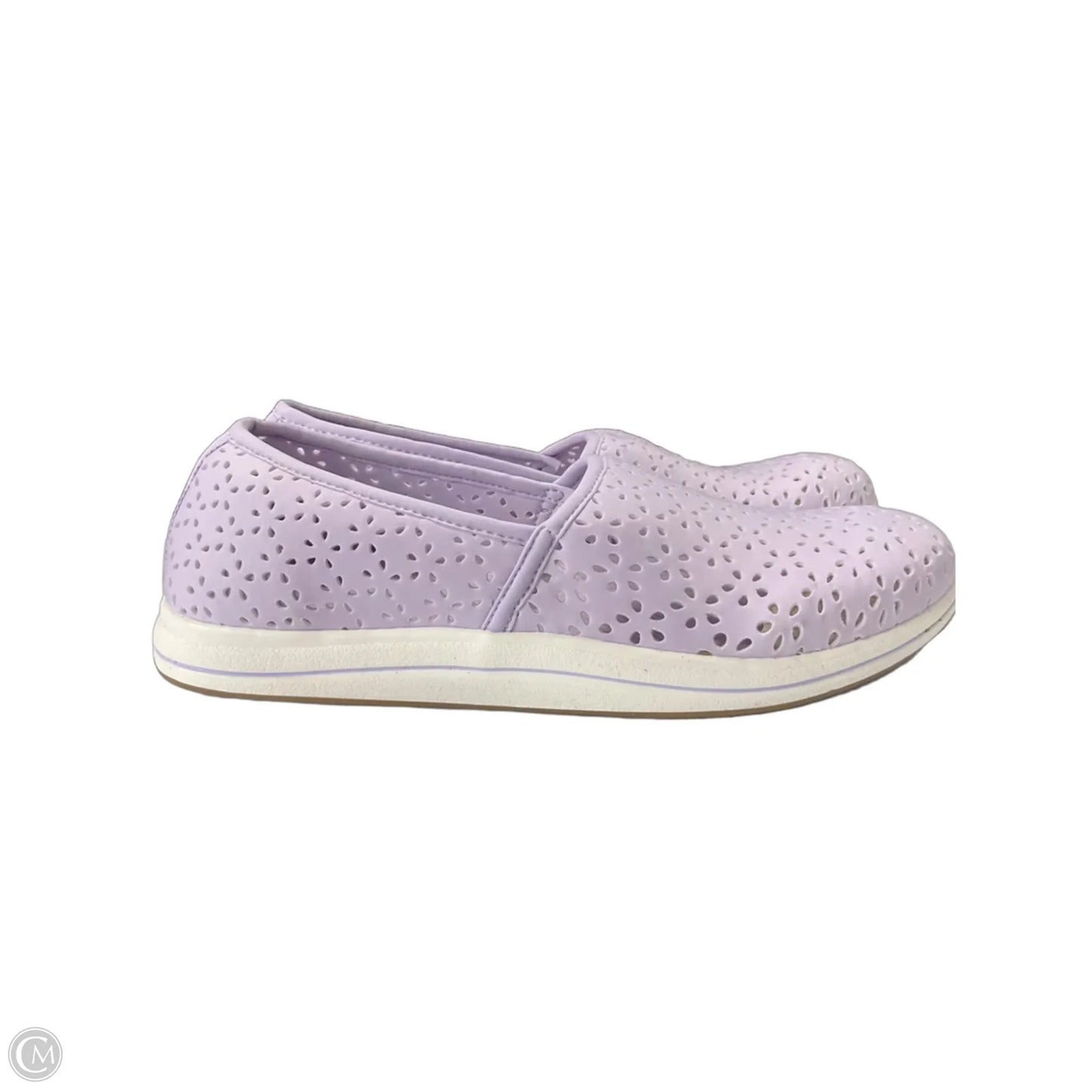 Shoes Flats By Clarks In Purple, Size: 7.5