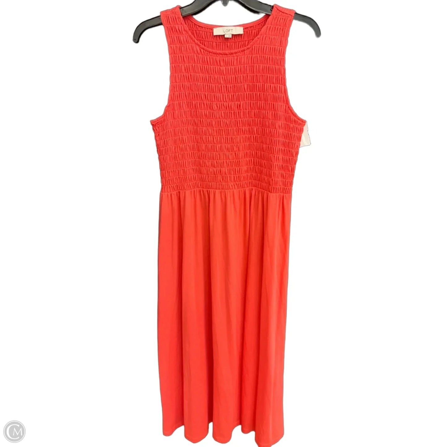 Dress Casual Maxi By Loft In Coral, Size: M