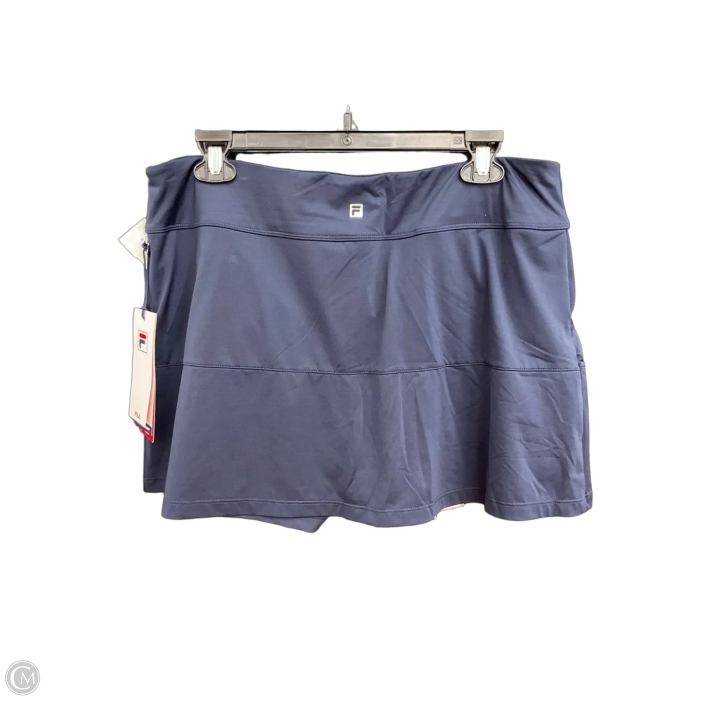 Athletic Skort By Fila In Navy, Size: Xl