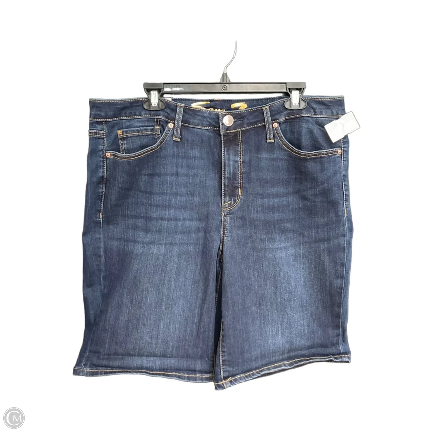 Shorts By Seven 7 In Blue Denim, Size: 16