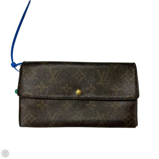 Wallet Luxury Designer By Louis Vuitton, Size: Medium