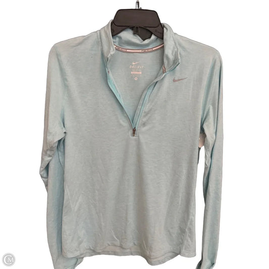 Athletic Top Long Sleeve Crewneck By Nike In Blue, Size: M