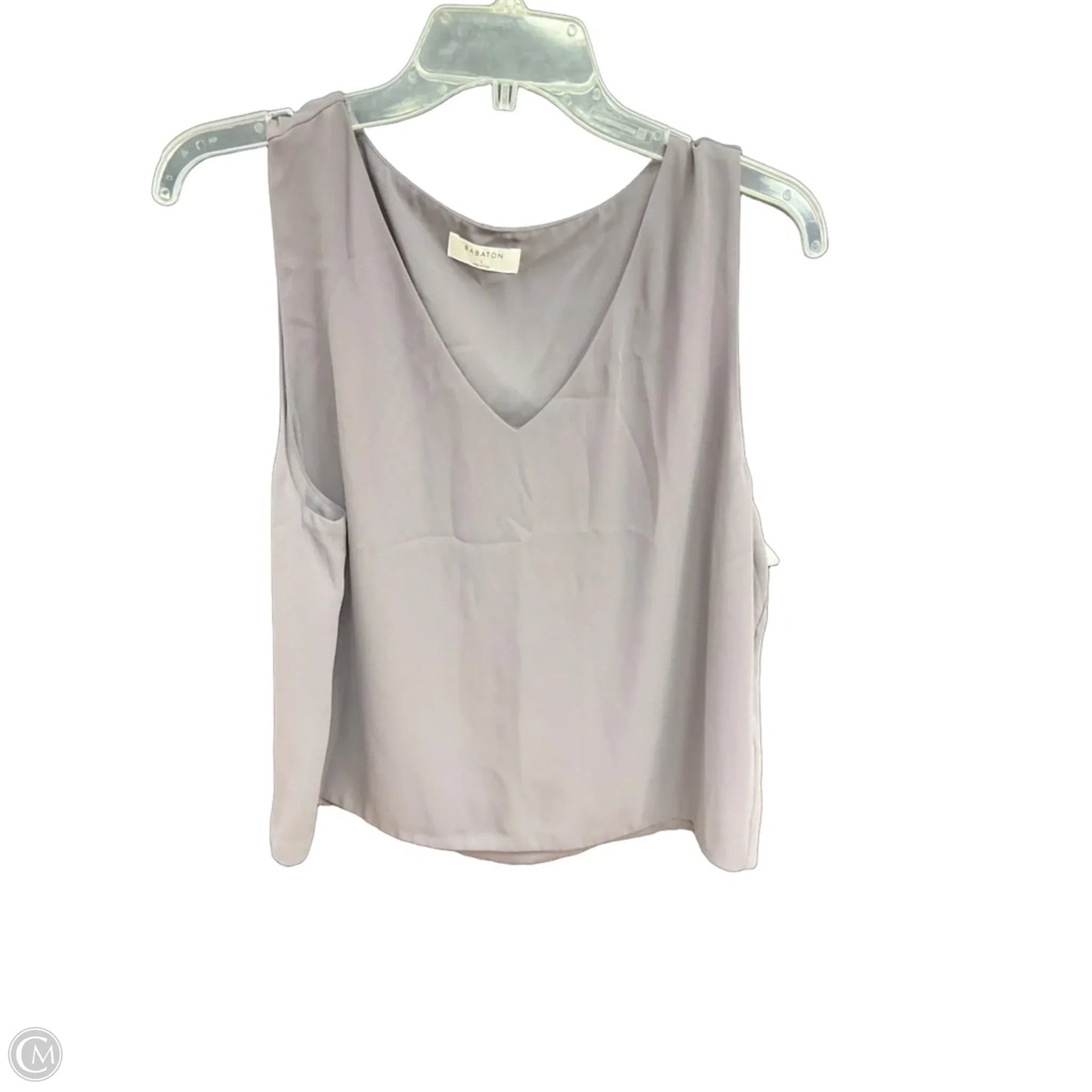 Top Sleeveless By Babaton In Grey, Size: L