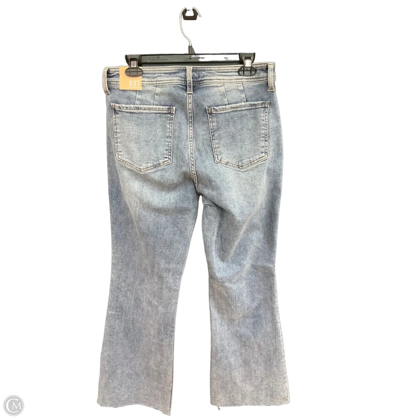 Jeans Flared By Kut In Blue Denim, Size: 12