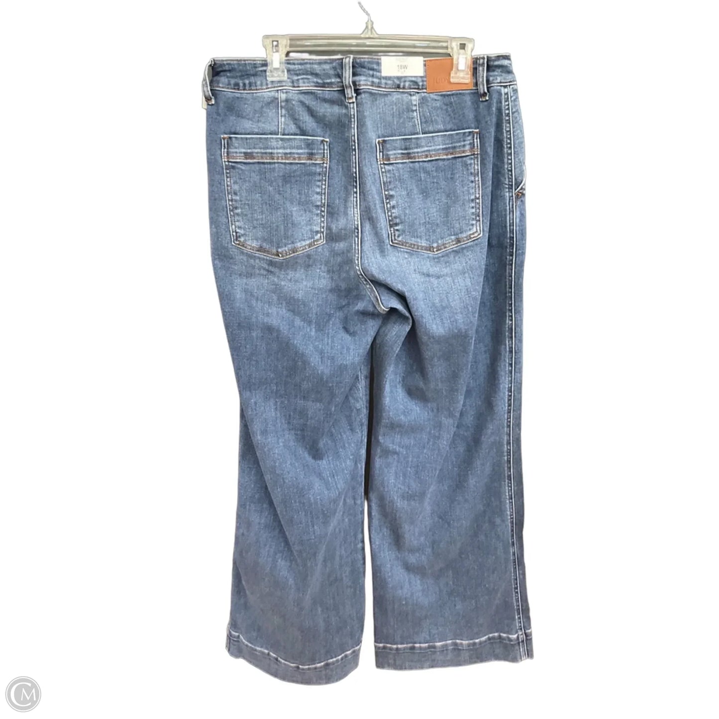 Jeans Wide Leg By Judy Blue In Blue Denim, Size: 18