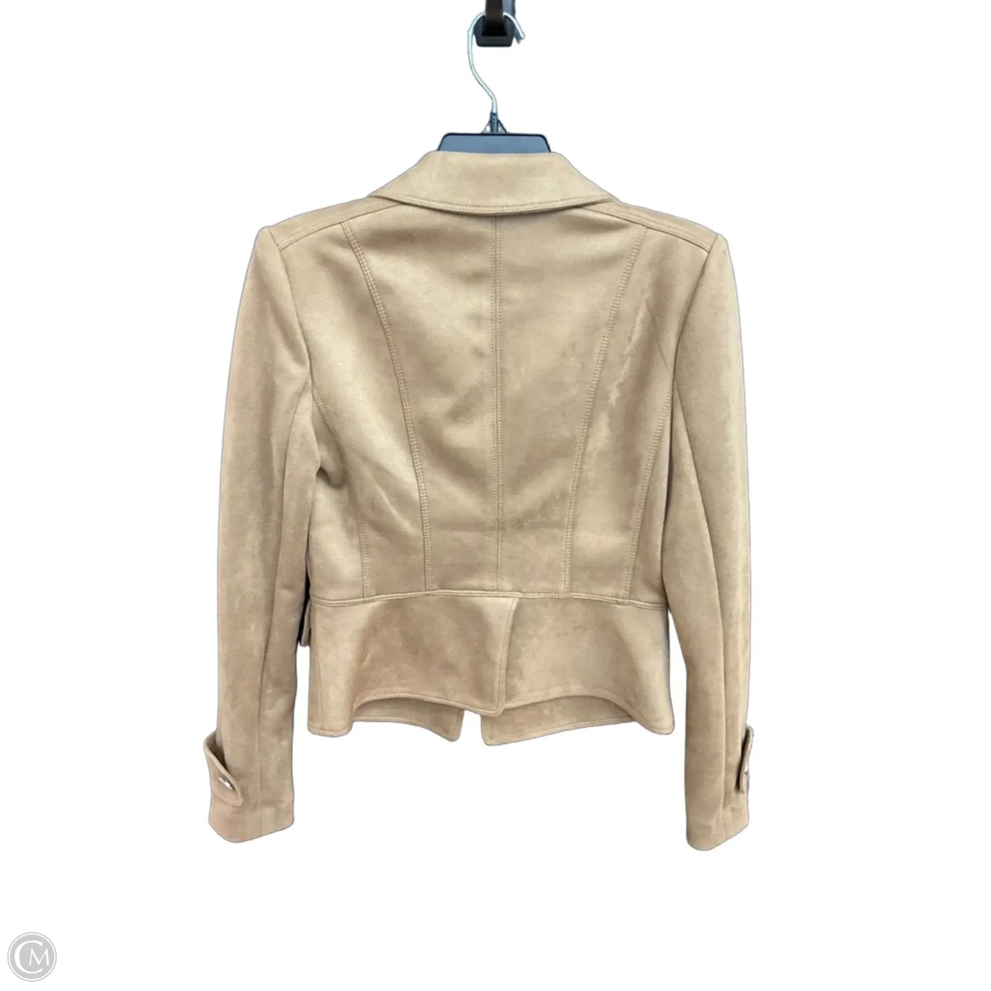 Jacket Moto By White House Black Market In Tan, Size: Xs