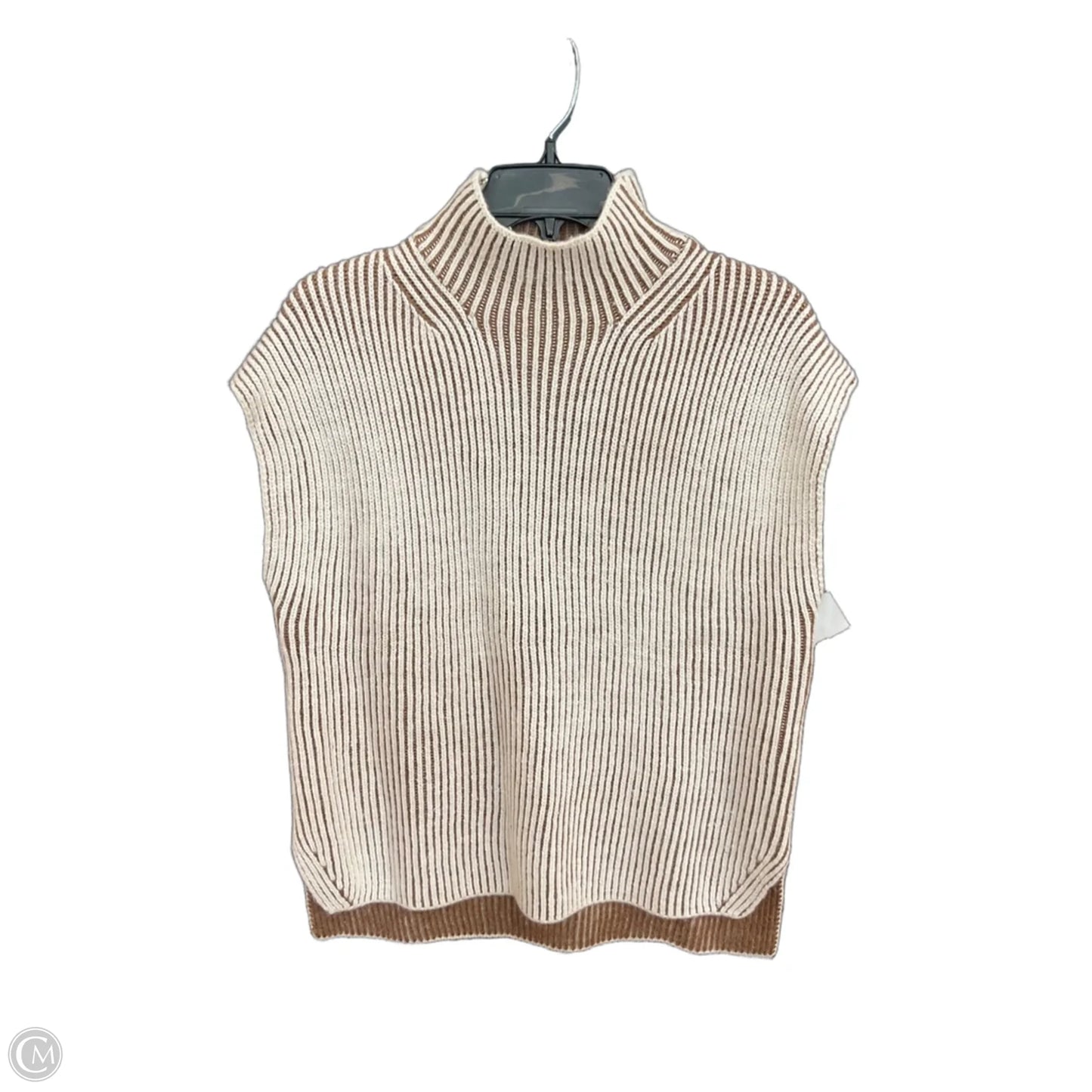 Sweater Short Sleeve By Varley In Cream, Size: S