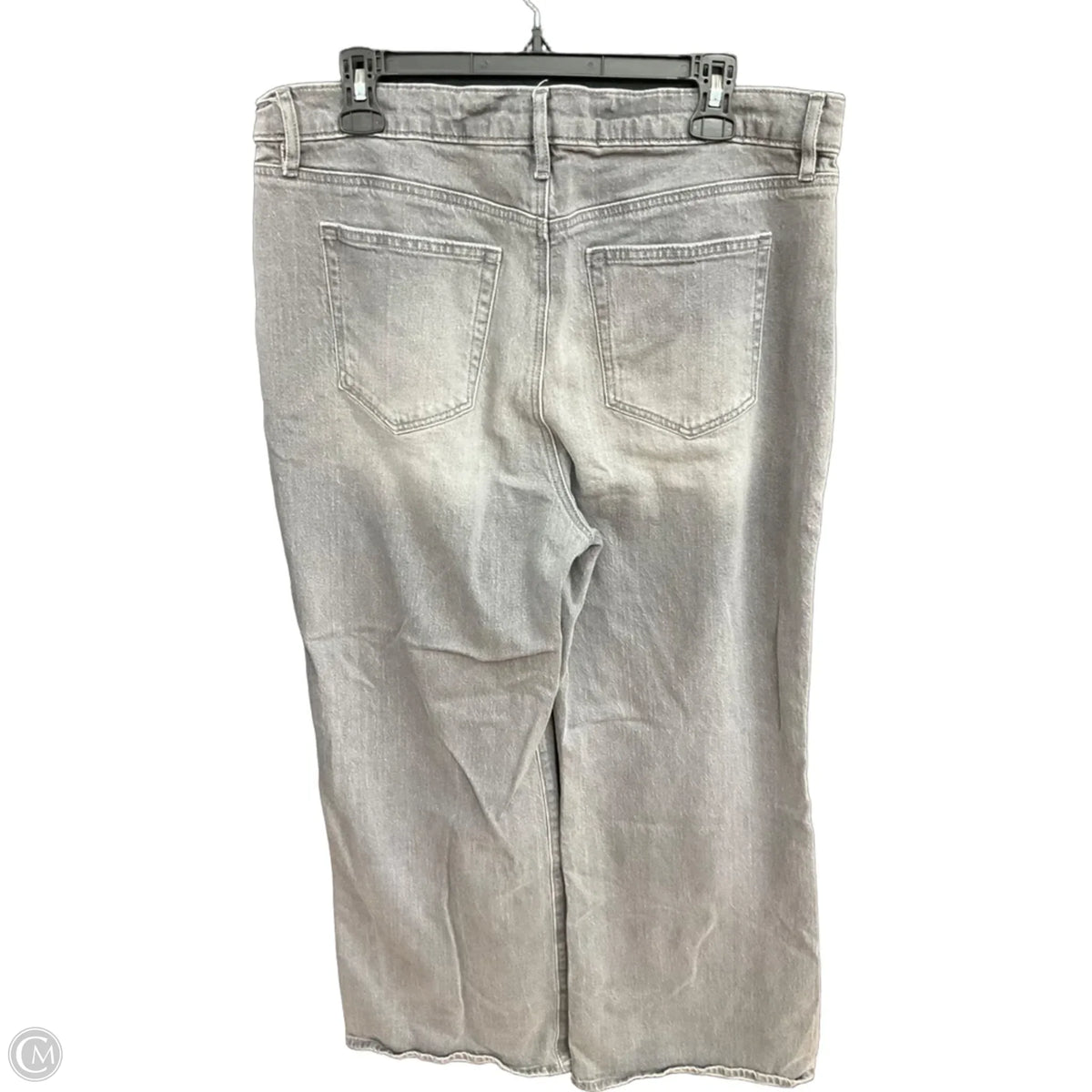 Jeans Wide Leg By Loft In Grey Denim, Size: 14