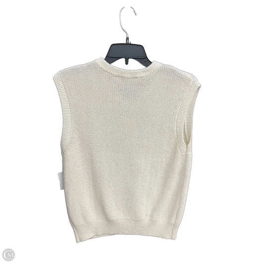 Vest Sweater By Loft In Cream, Size: Xs