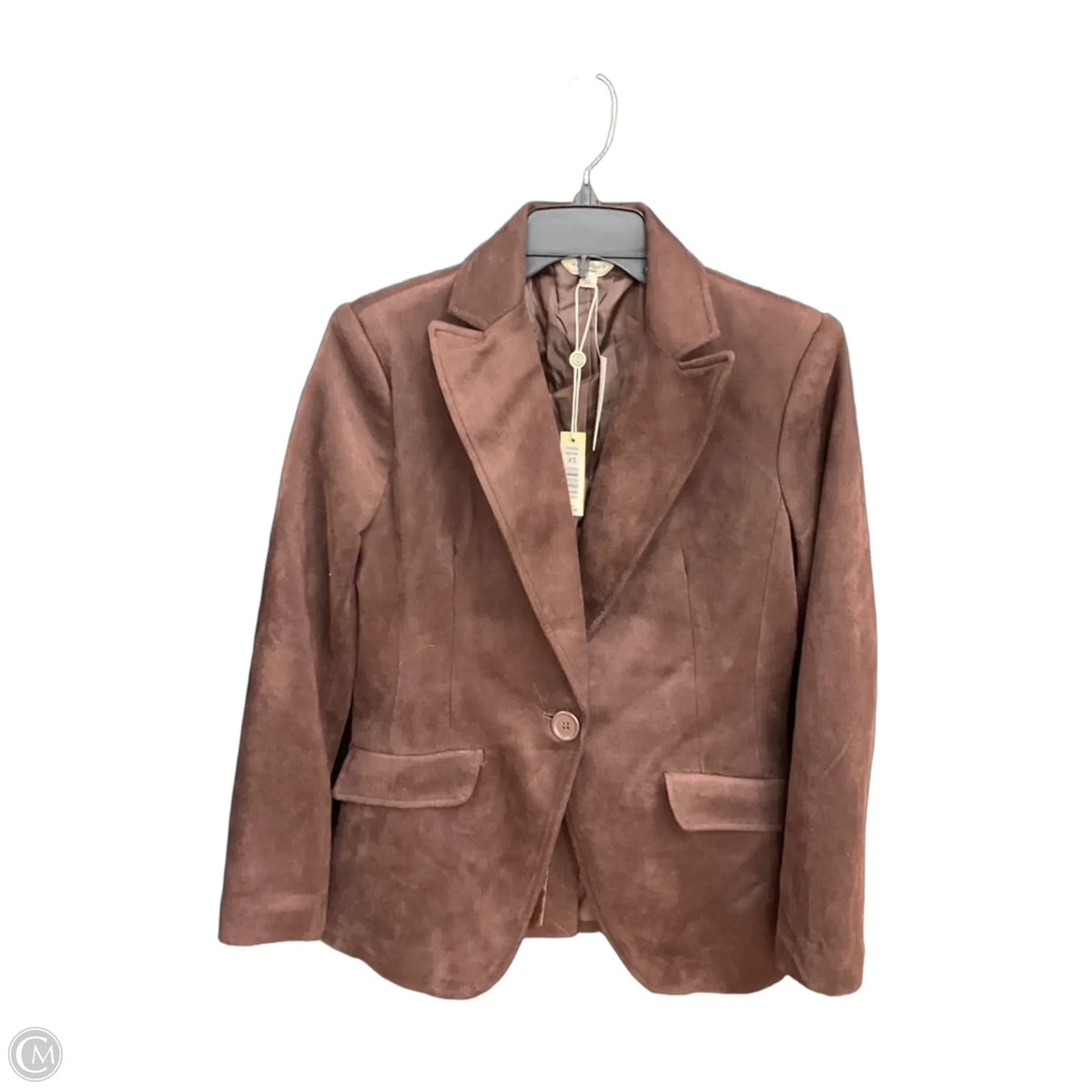 Blazer By Max Studio In Brown, Size: Xs