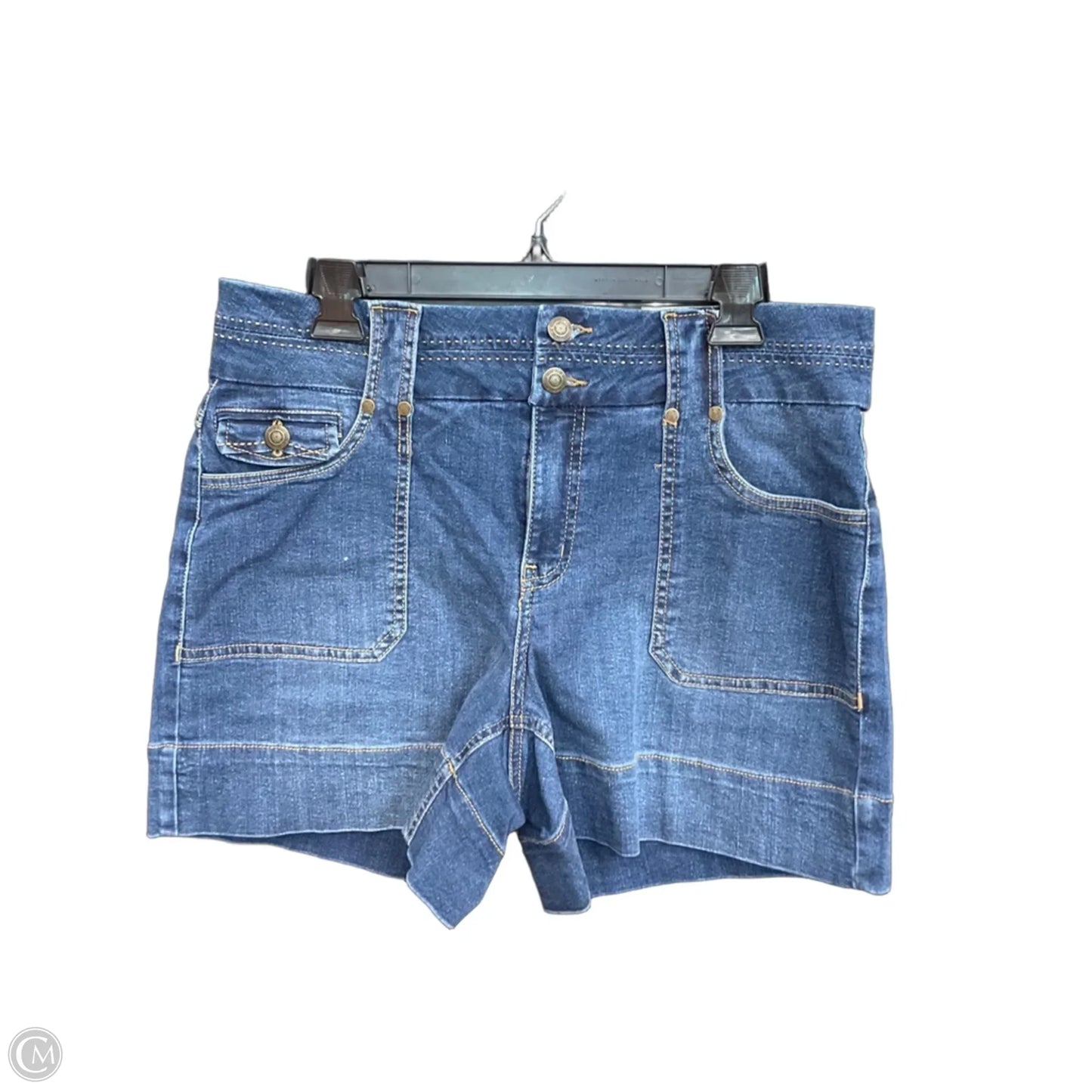 Shorts By Clothes Mentor In Blue Denim, Size: 14