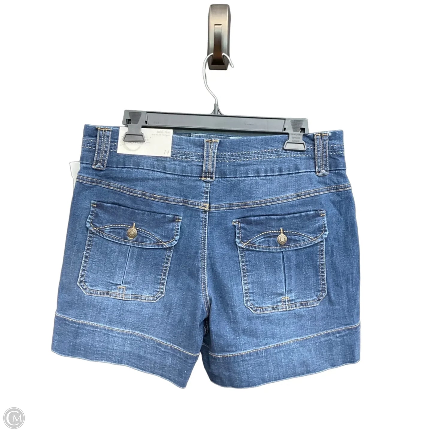 Shorts By Clothes Mentor In Blue Denim, Size: 14
