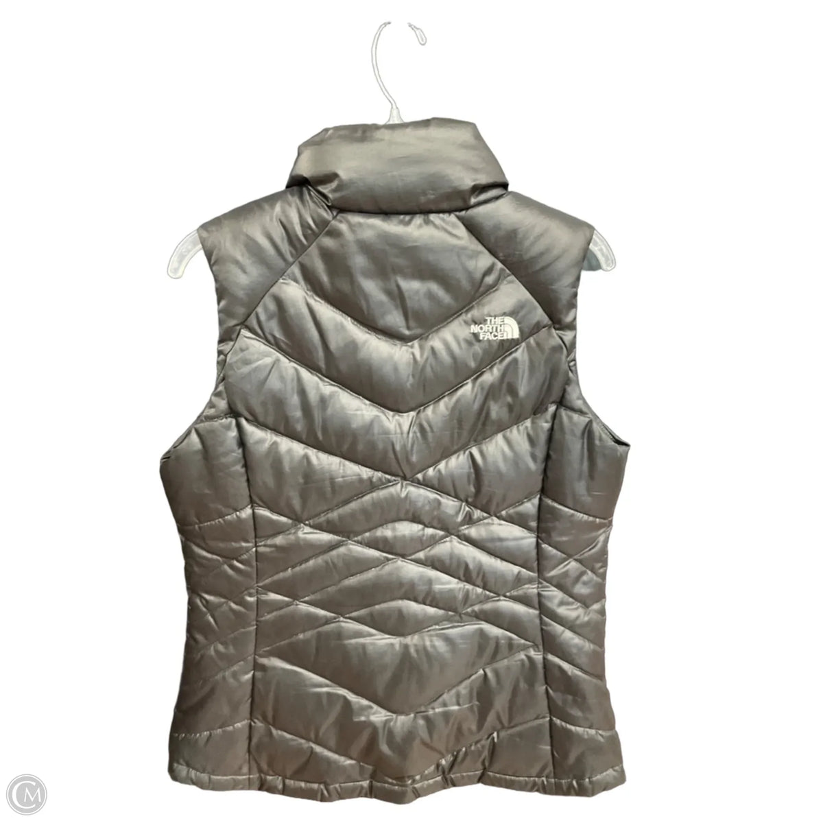 Vest Puffer & Quilted By The North Face In Grey, Size: M