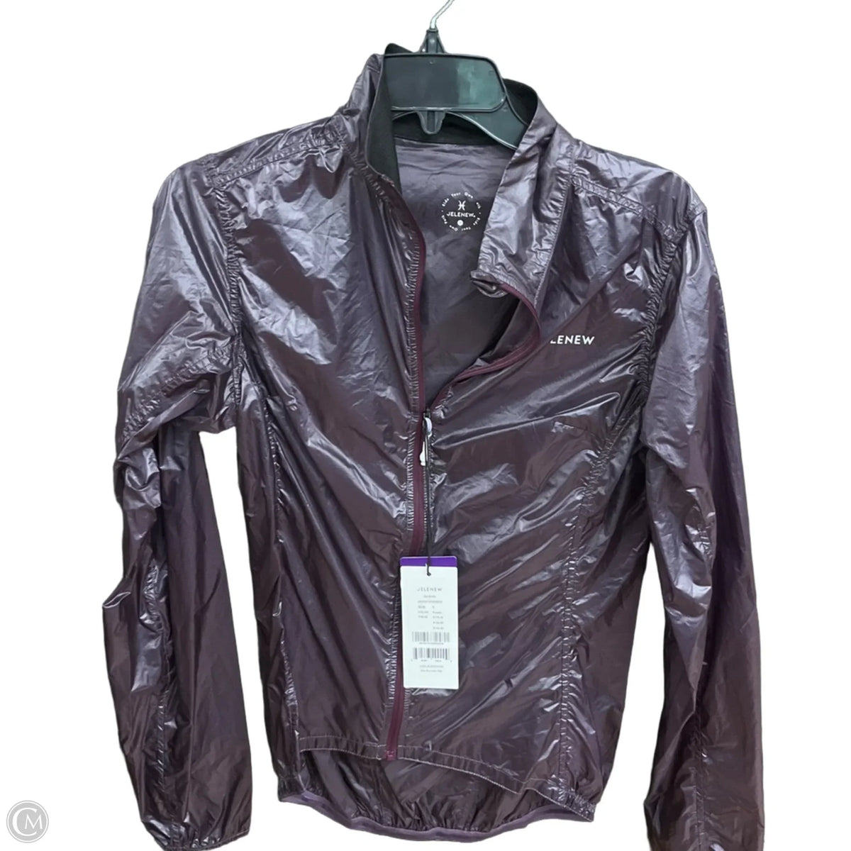 Jacket Windbreaker By Clothes Mentor In Purple, Size: S