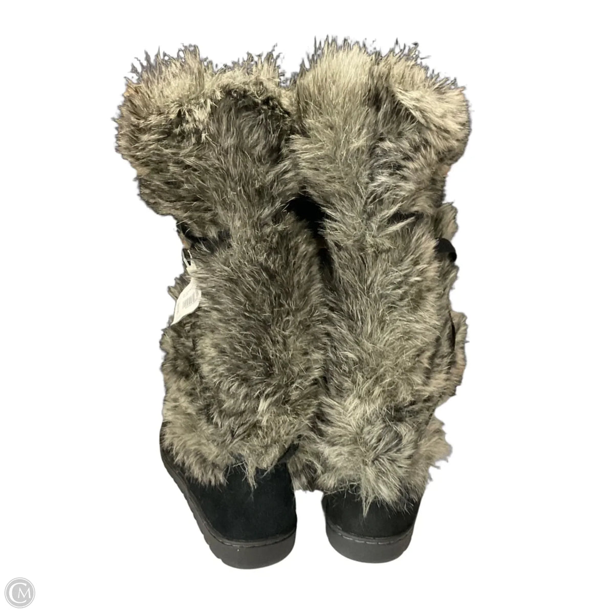 Boots Snow By Eddie Bauer In Black & Grey, Size: 8