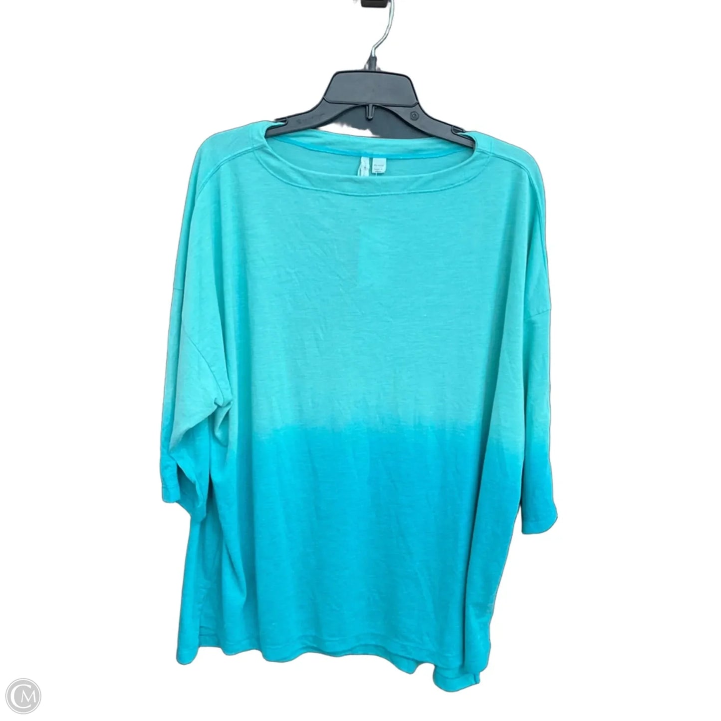 Top 3/4 Sleeve By Clothes Mentor In Blue, Size: Xl
