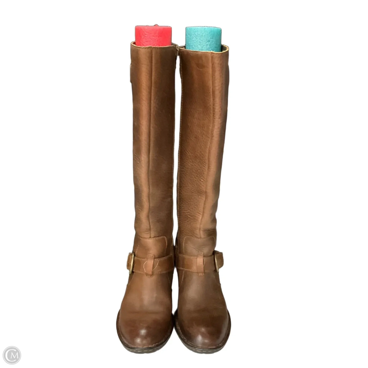 Boots Leather By Born In Brown, Size: 7