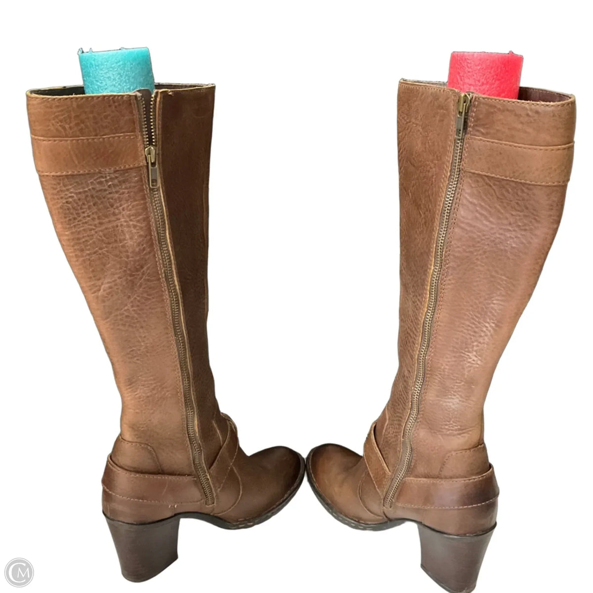 Boots Leather By Born In Brown, Size: 7