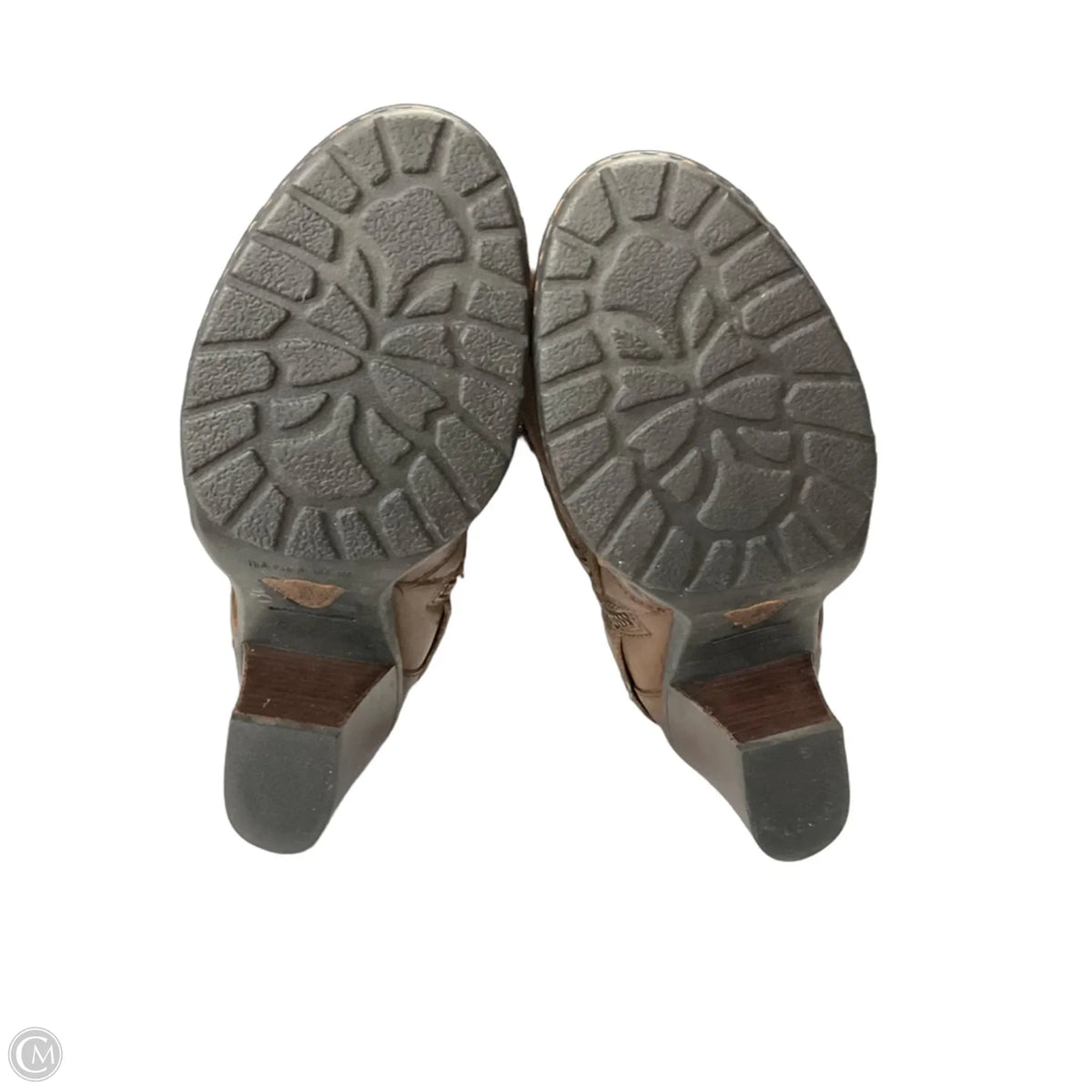 Boots Leather By Born In Brown, Size: 7