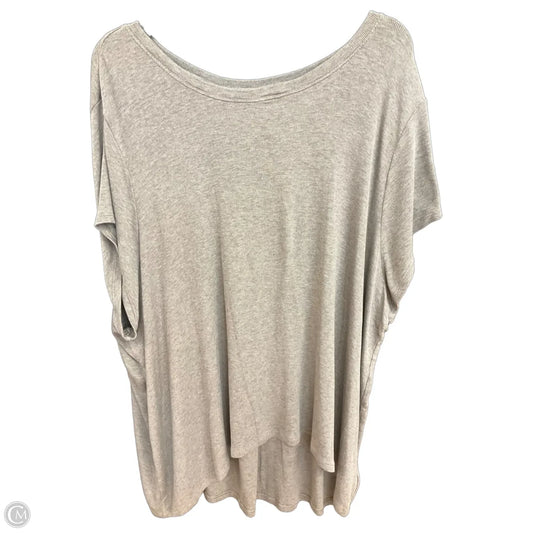 Athletic Top Short Sleeve By Athleta In Brown, Size: 2x