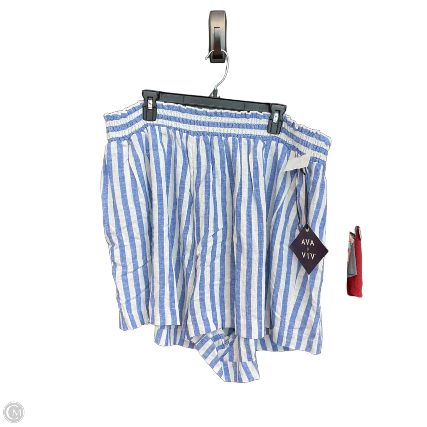 Shorts By Ava & Viv In Striped Pattern, Size: 3x