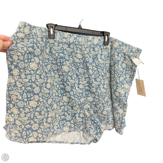 Shorts By Universal Thread In Blue & Cream, Size: 3x