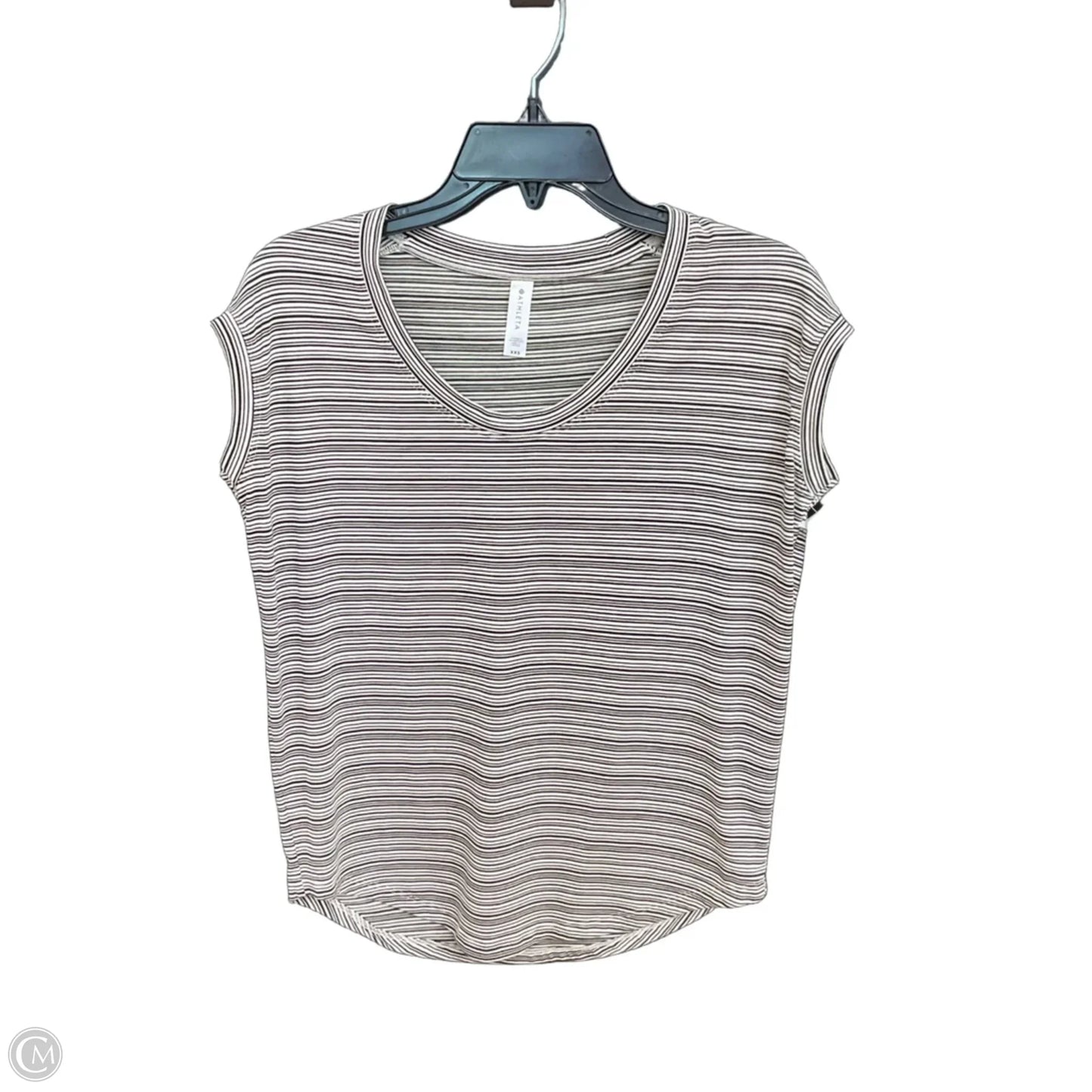 Top Sleeveless By Athleta In Striped Pattern, Size: Xxs