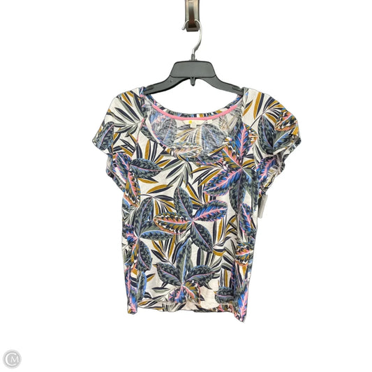 Top Short Sleeve By Boden In Floral Print, Size: M