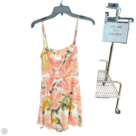 Dress Casual Short By Cme In Floral Print, Size: M