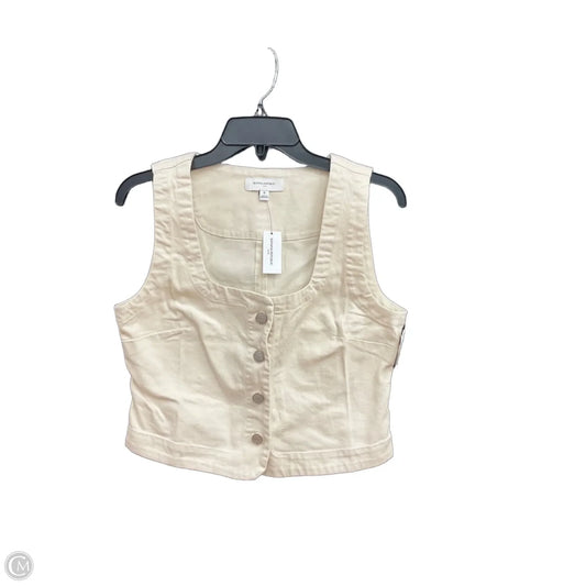 Top Sleeveless By Banana Republic In Cream, Size: S