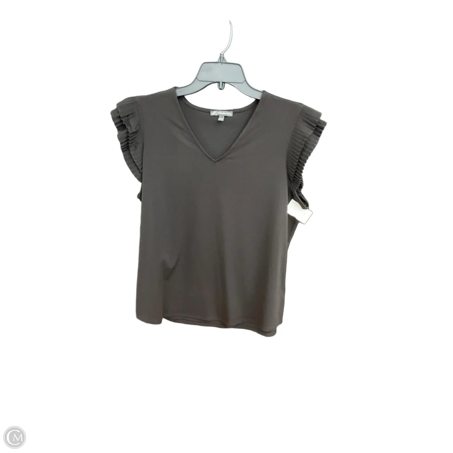 Top Sleeveless By Adrianna Papell In Black, Size: L