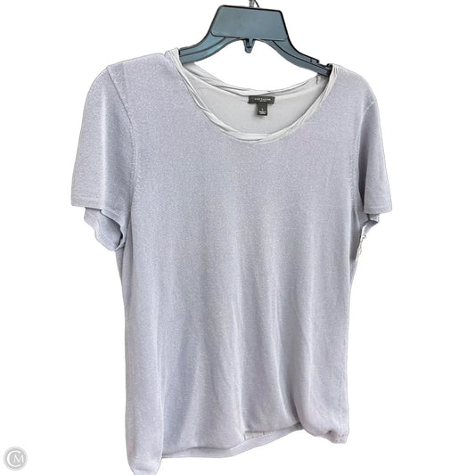 Top Short Sleeve By Ann Taylor In Blue, Size: L