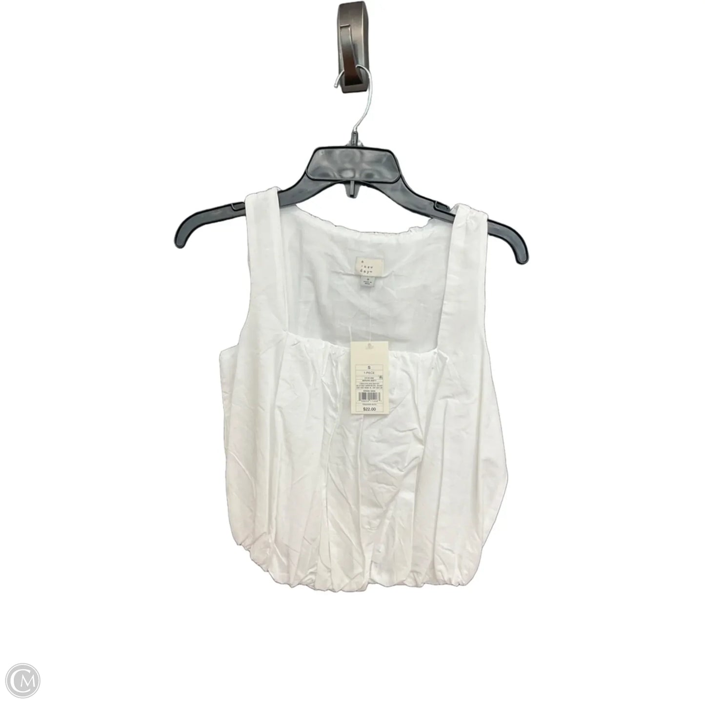 Top Sleeveless By A New Day In White, Size: S