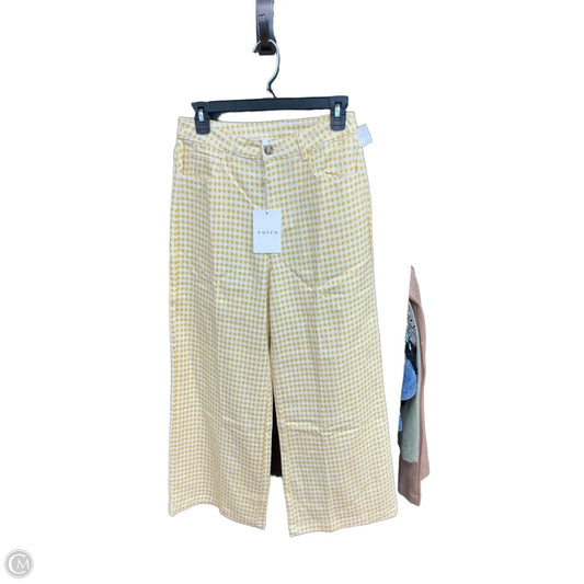 Pants Wide Leg By Entro In Yellow, Size: 4
