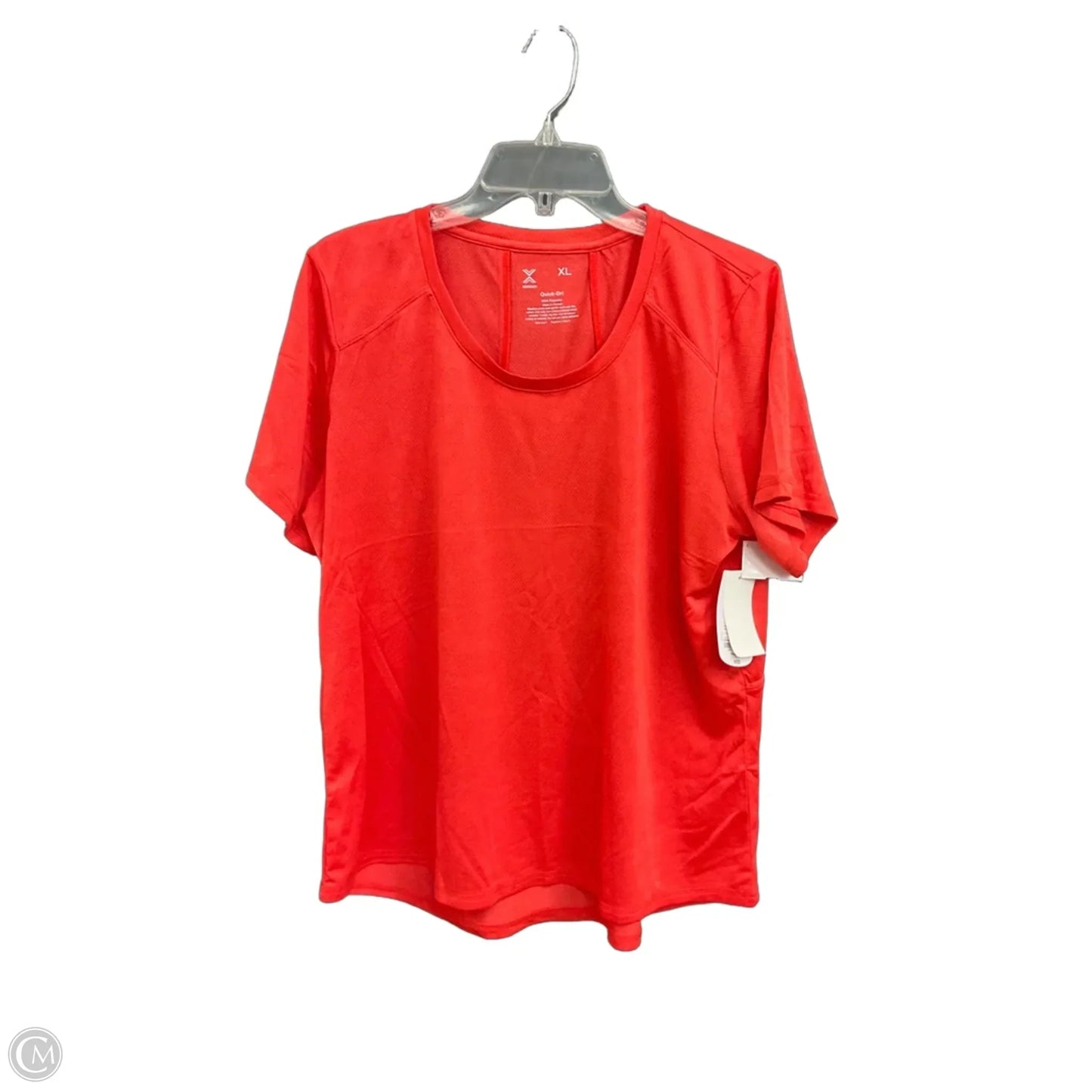 Athletic Top Short Sleeve By Xersion In Orange, Size: Xl