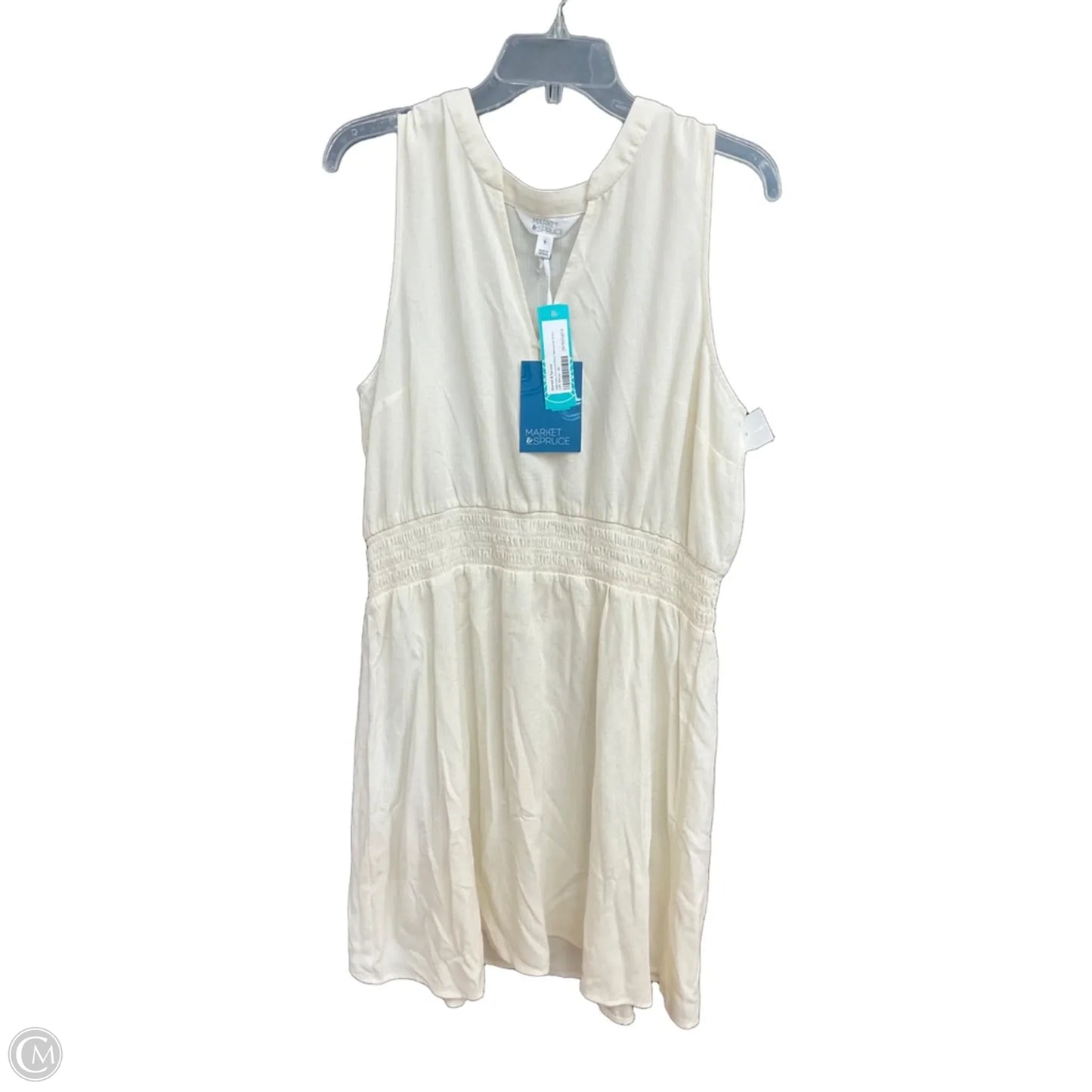 Dress Casual Midi By Market & Spruce In Cream, Size: Xl