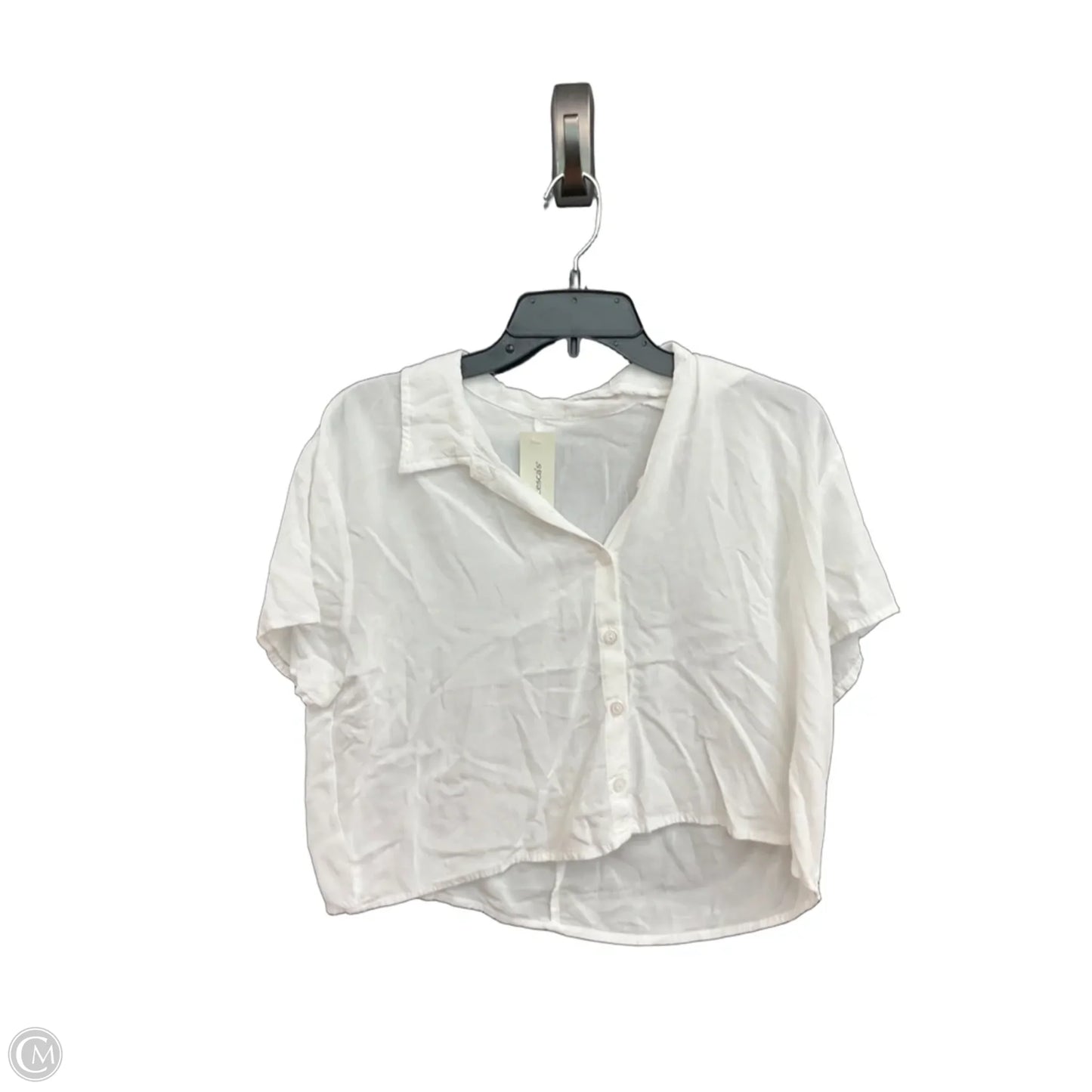 Top Short Sleeve By Francesca’s In White, Size: S