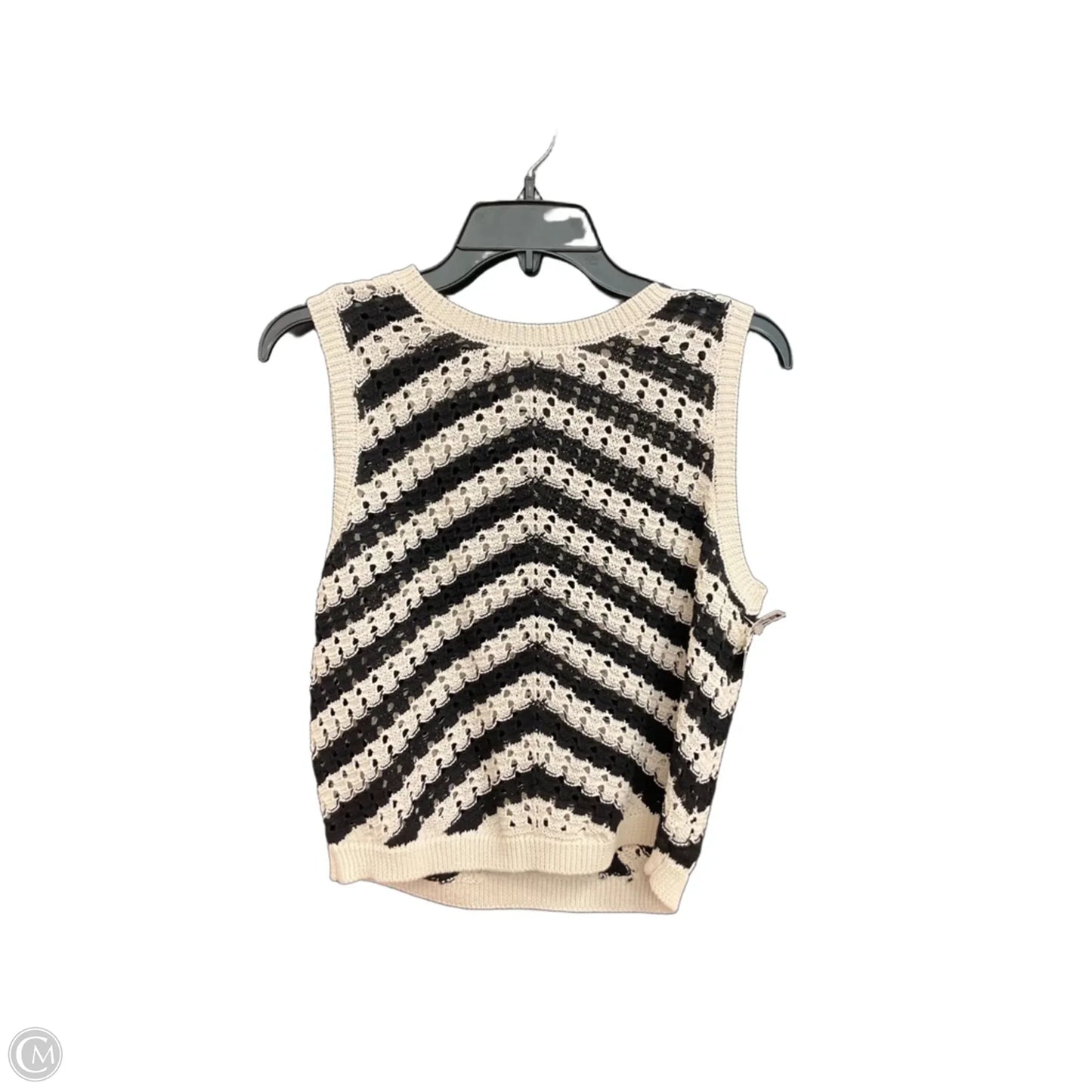 Top Sleeveless By A New Day In Black & White, Size: S