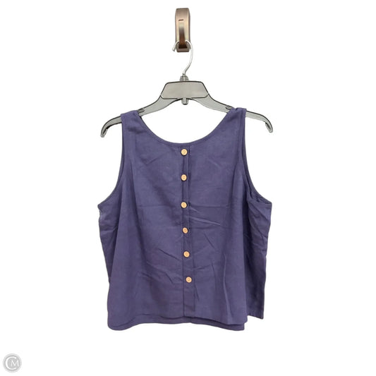 Top Sleeveless By Cme In Blue, Size: L