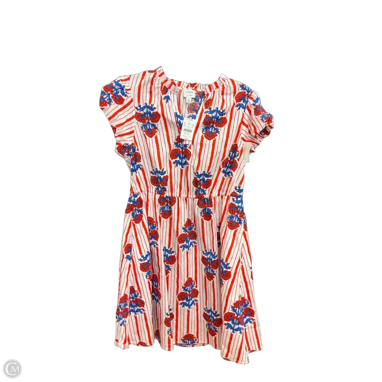 Dress Casual Short By J. Crew In Blue Red & White, Size: M