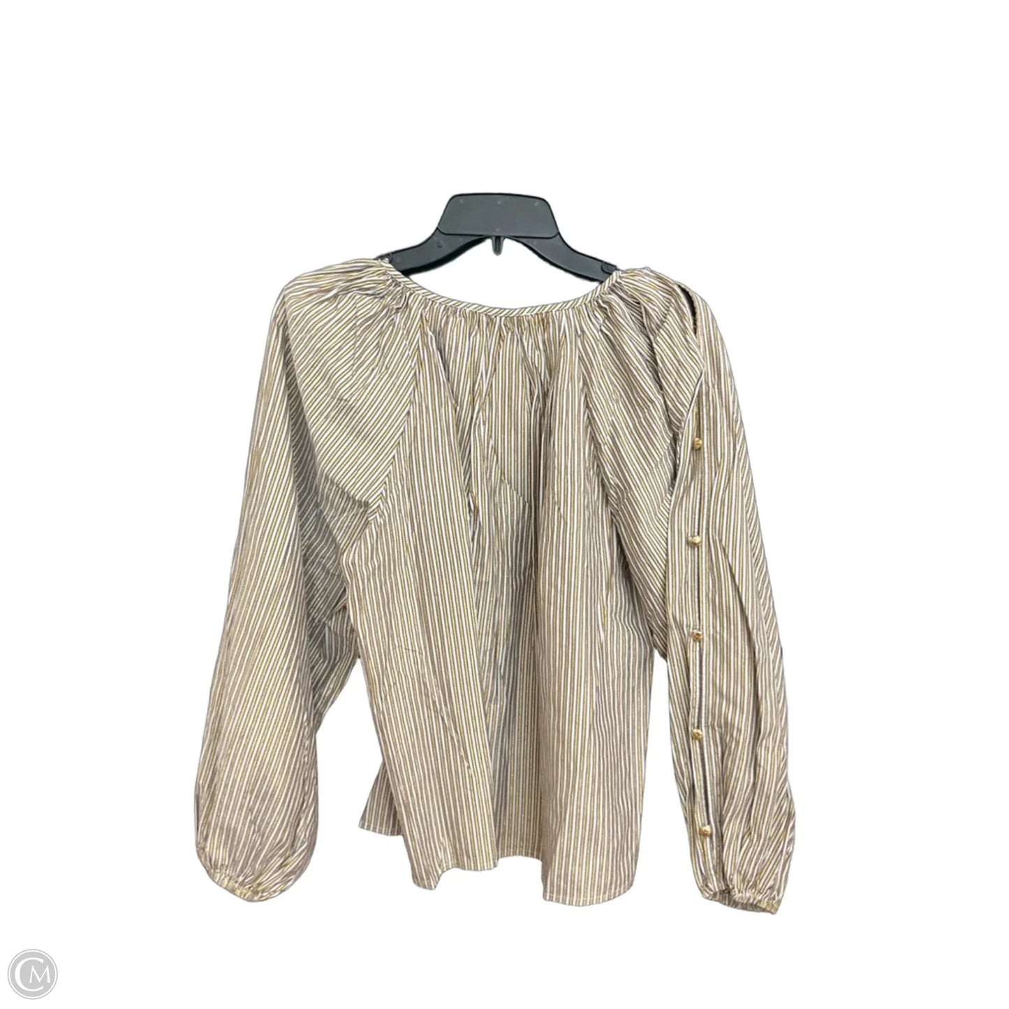 Top Long Sleeve By Loft In Striped Pattern, Size: Xs