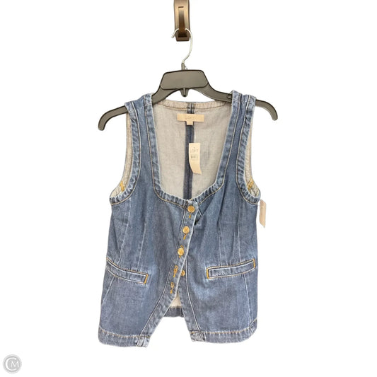 Top Sleeveless By Loft In Blue, Size: S
