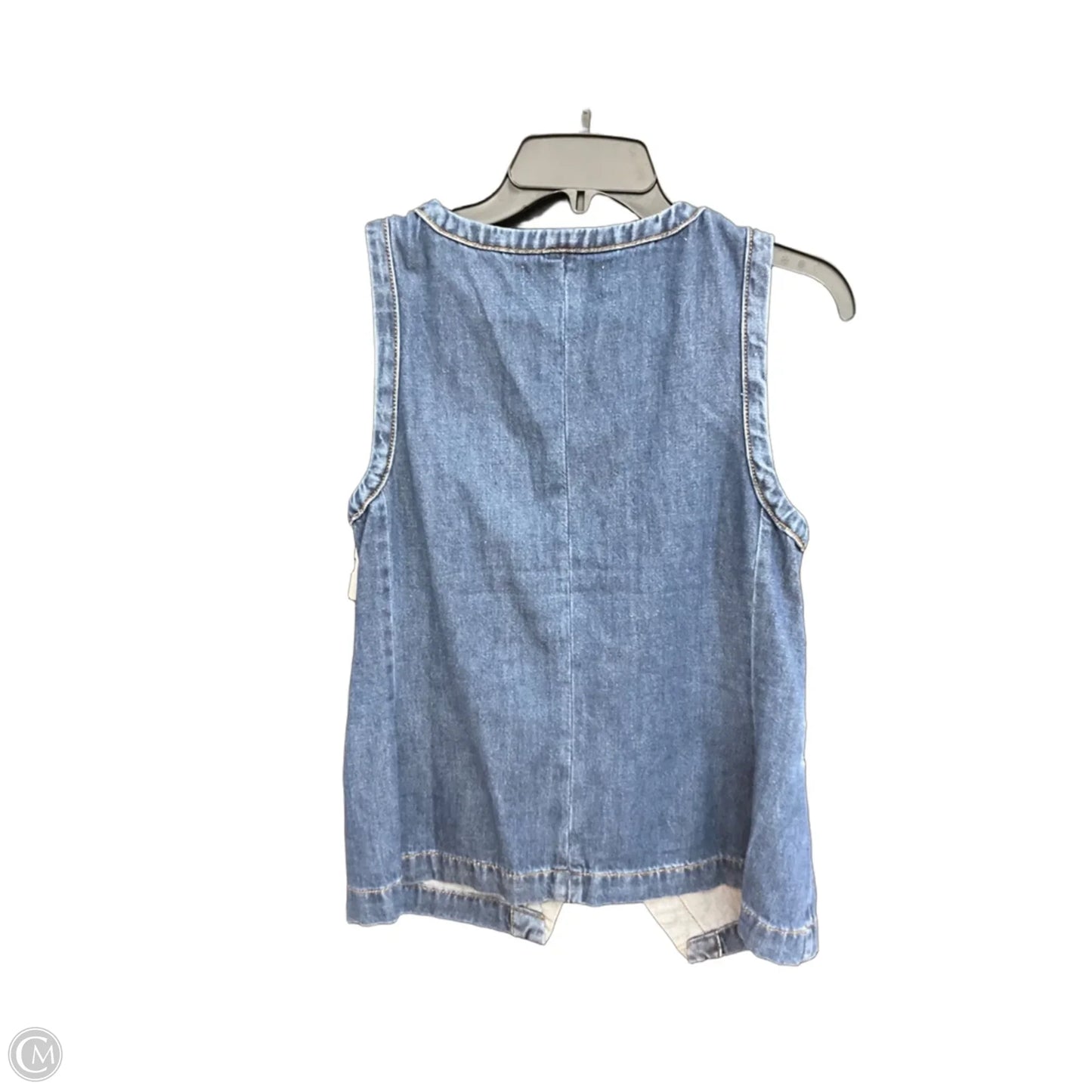 Top Sleeveless By Loft In Blue, Size: S