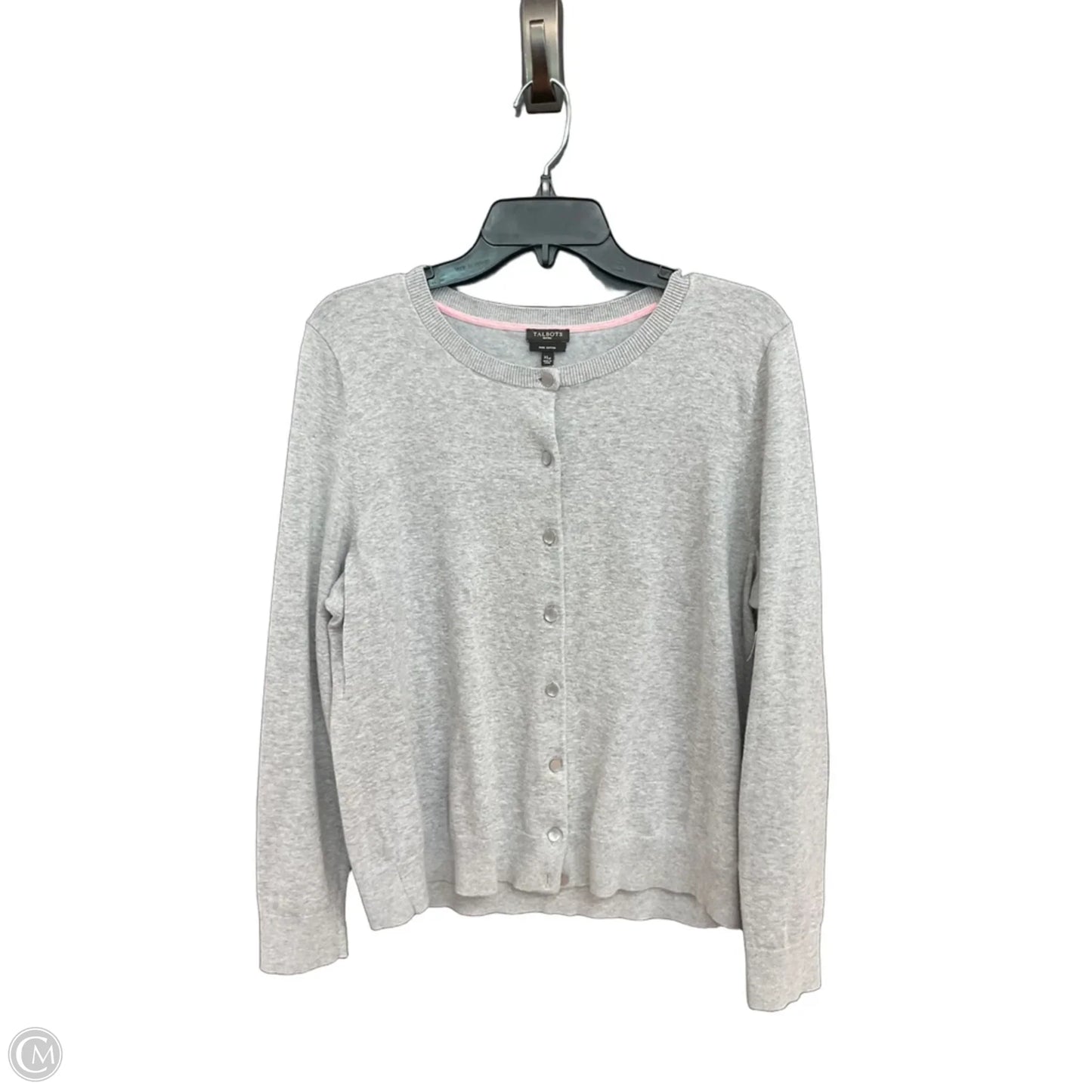 Cardigan By Talbots In Grey, Size: Xlp