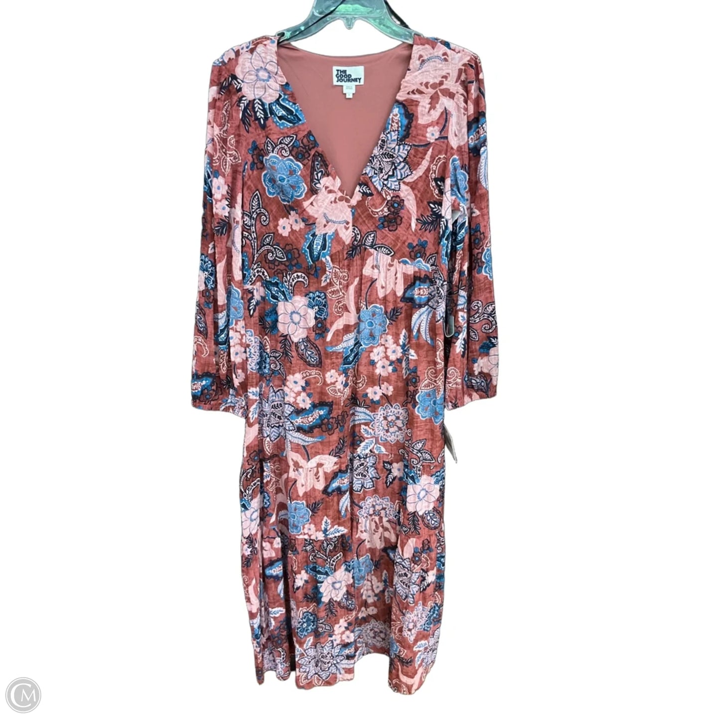 Dress Casual Maxi By Cmb In Floral Print, Size: L