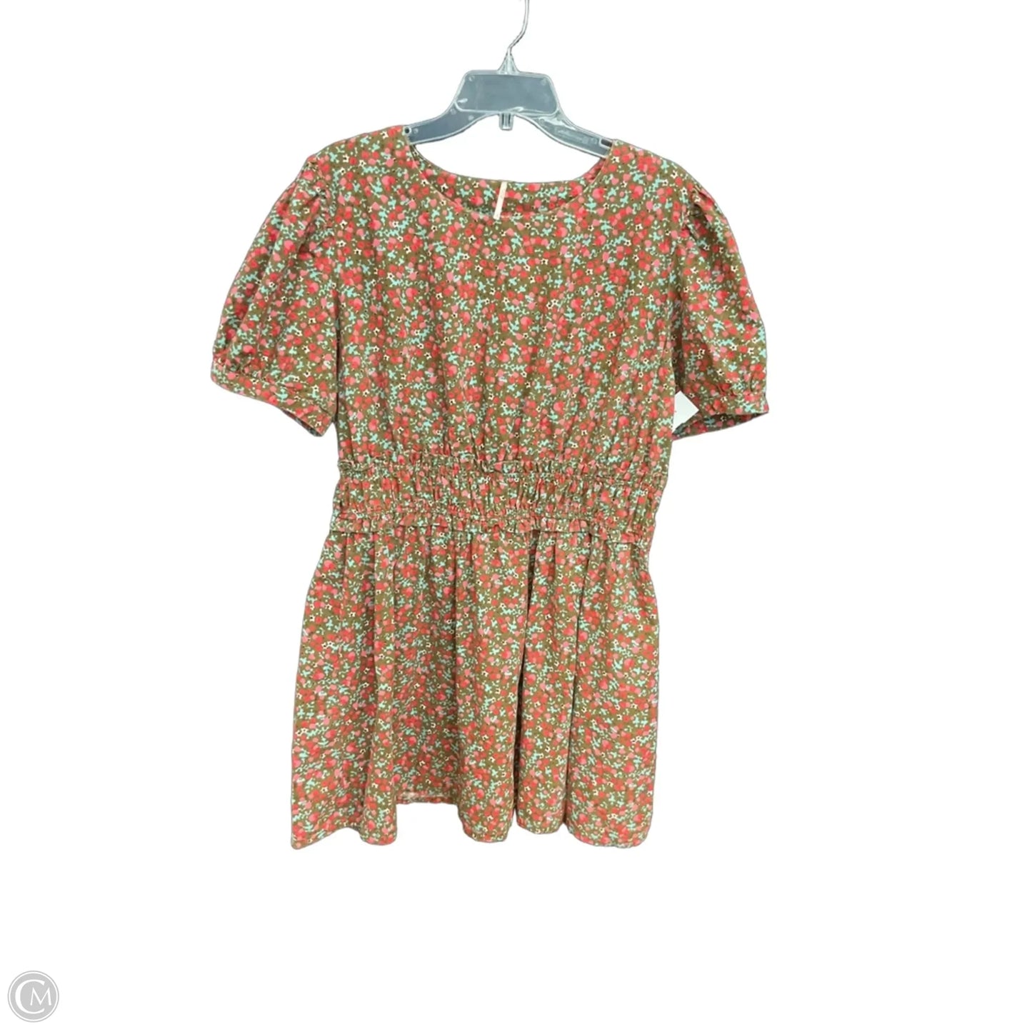 Dress Casual Midi By Free People In Green & Pink, Size: Xl